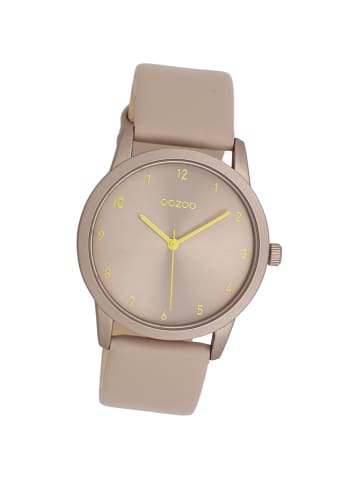 Oozoo Analog-Armbanduhr Oozoo Timepieces grau mittel (ca. 38mm)