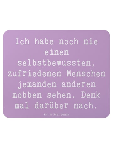 Mr. & Mrs. Panda Mauspad Spruch Mobbing bewältigen mit Spruch in Lavendeltraum