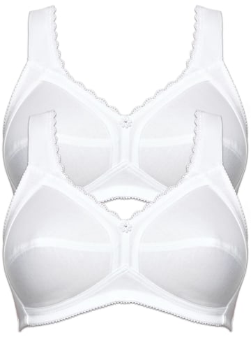 SUSA 2er Pack Entlastungs BH Cotton in Weiss