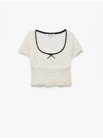 KOTON TSHIRT SS in Ekru
