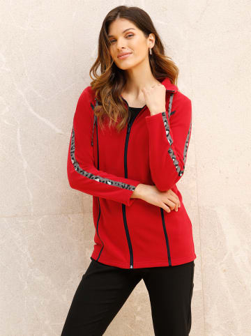 Sieh an! Fleecejacke in rot