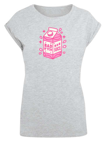 F4NT4STIC T-Shirt Internationaler Frauentag: Girl-Power-Design in grau meliert