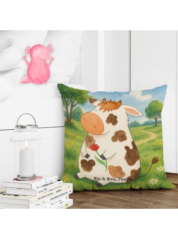 Mr. & Mrs. Panda couchkissen 40x40 Kuh Design ohne Spruch in Weiß