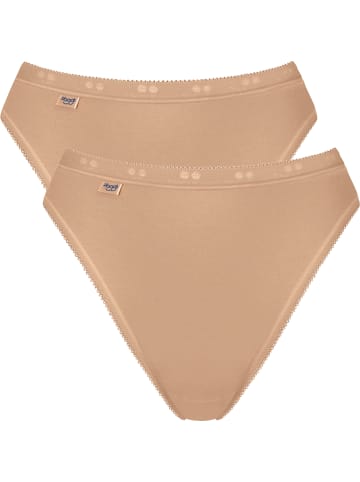Sloggi Baumwolle, Single-Jersey Slip 2er-Pack Basic+ in haut