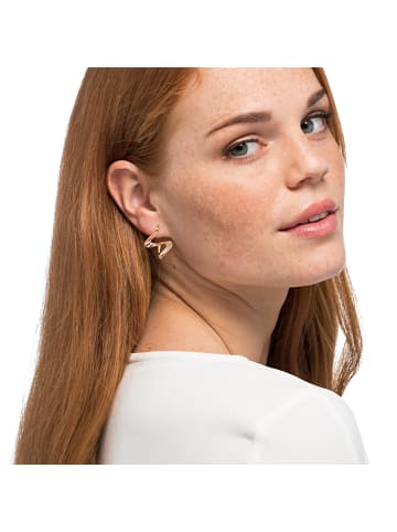 Steel_Art Ohrringe Damen Fina poliert in rosegoldfarben
