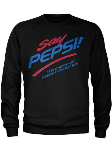 Pepsi Co Pullover "Say Sweatshirt" in Schwarz