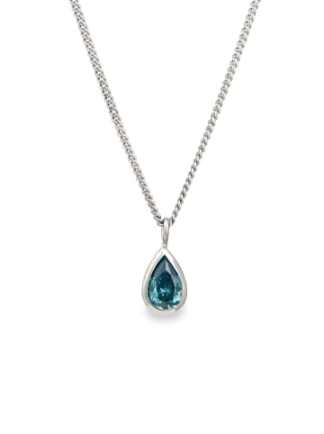 Elli Halskette 925 Sterling Silber Tropfen in Blau