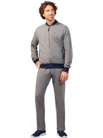 hajo Sweat Freizeitanzug in grau meliert