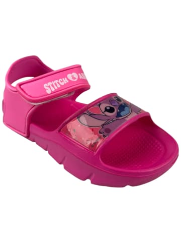 Lilo & Stitch Sandalen Lilo & Stitch mit Klettverschluss in Dunkelpink