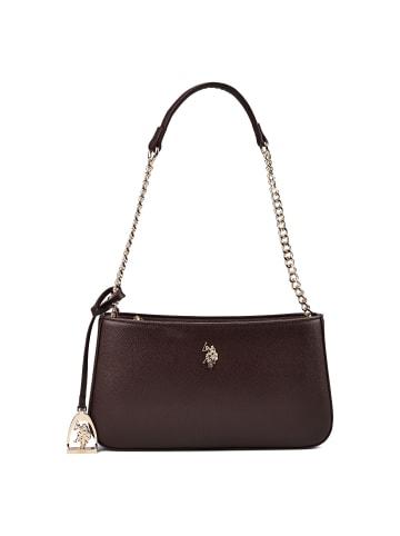 U.S. Polo Assn. Jones Schultertasche 28 cm in dark brown