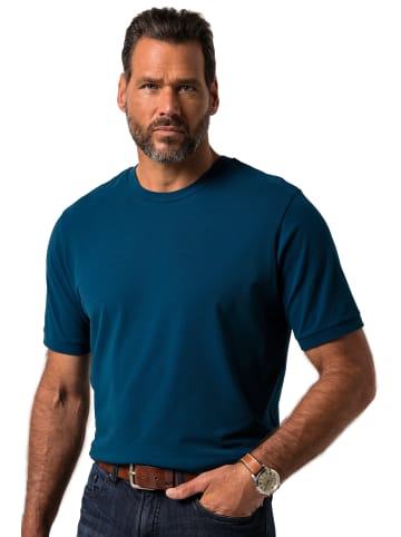 JP1880 Kurzarm T-Shirt in blaugrün