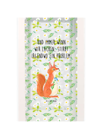 Mr. & Mrs. Panda Laterne Eichhörnchen Blume mit Spruch in Transparent