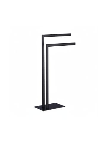 relaxdays Handtuchständer in Schwarz - (B)49 x (H)81 x (T)20 cm