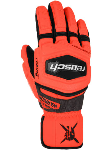 Reusch Fingerhandschuhe Worldcup Warrior GS in 7809 black / fluo red