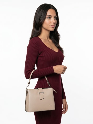 Cluty Handtasche echt Leder in beige