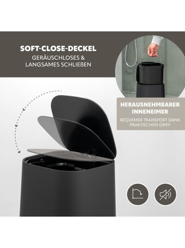 eluno Bad-Accessoires Set VALONA 5tlg. ca. 21 x 25,5 x 21 cm (B/H/T)