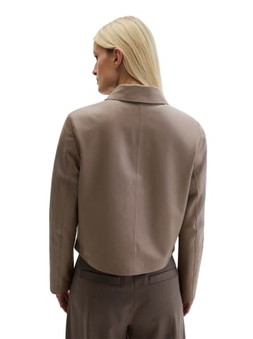 Marc O'Polo Lederjacke fitted in Chalky Brown