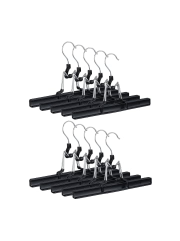 relaxdays 30x Hosenbügel in Schwarz