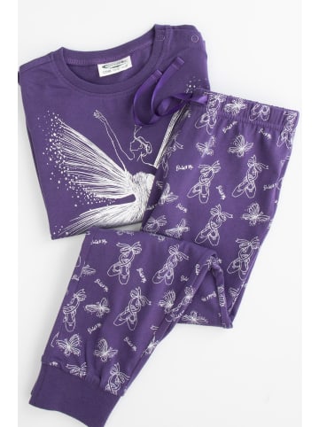 Coccodrillo Mädchenpyjama in violett