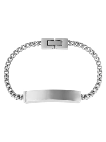 Adeliás Unisex Armband aus Edelstahl 20 cm in silber