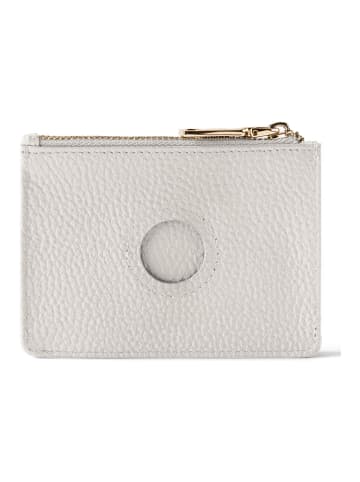 Lazarotti Bologna Leather Schlüsseletui Cardholder Leder 11,5 cm mit Air Tag Fach in cream
