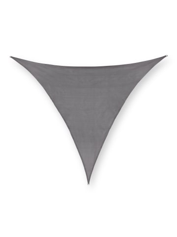 relaxdays Sonnensegel "Dreieck" in Grau - 4 x 4 x 4 m