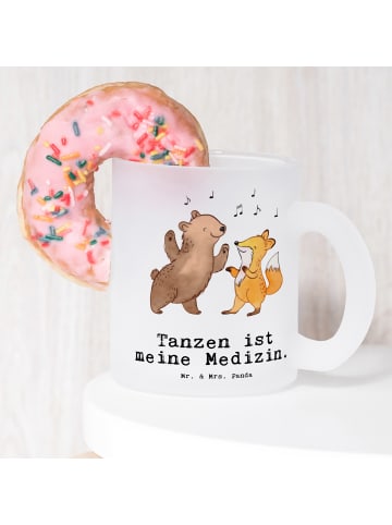 Mr. & Mrs. Panda Teetasse Hase Tanzen mit Spruch in Transparent