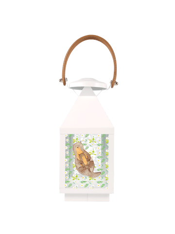 Mr. & Mrs. Panda Laterne Otter Kind ohne Spruch in Transparent