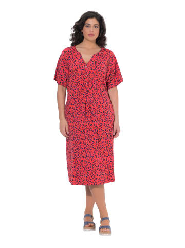 Ulla Popken Jerseykleid in coralle