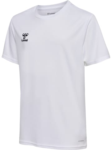 Hummel Kinder Sportshirt "Hmlessential Jersey S/S Kids" in Weiß
