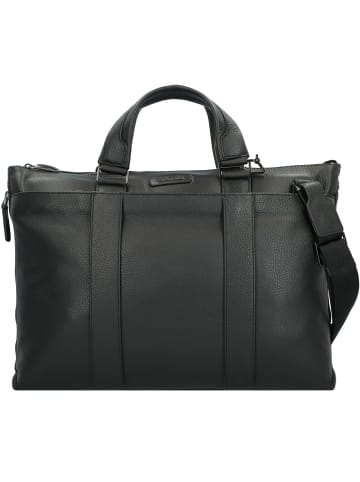 Piquadro Modus Aktentasche Leder 42 cm Laptopfach in black