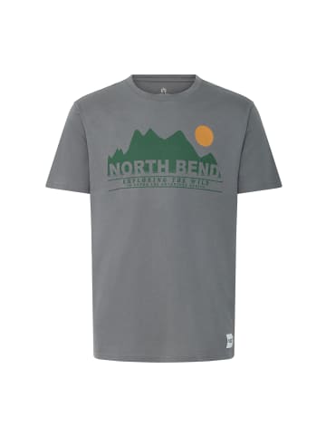 North Bend Rundhalsshirt NBCash in Grau