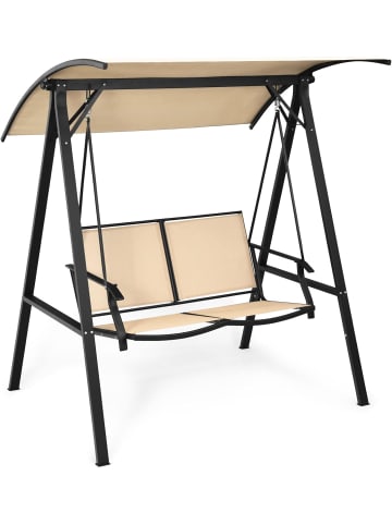 COSTWAY Hollywoodschaukel 2-Sitzer in Beige