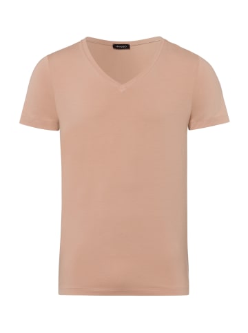 Hanro V-Shirt Cotton Superior in Beige