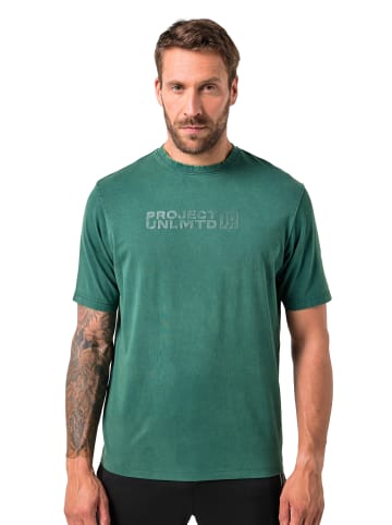 JP1880 Kurzarm T-Shirt in dunkelgrün