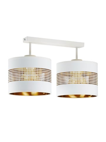Licht-Erlebnisse Deckenlampe (B)20 x (L)45 x (H)27 cm in Weiß Gold