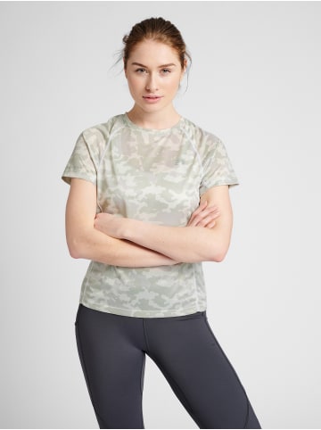 Newline Raglanärmel Women Running Damen in OYSTER MUSHROOM AOP