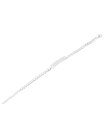 Adeliás Unisex Armband – Panzerarmband aus Edelstahl 20 cm in silber
