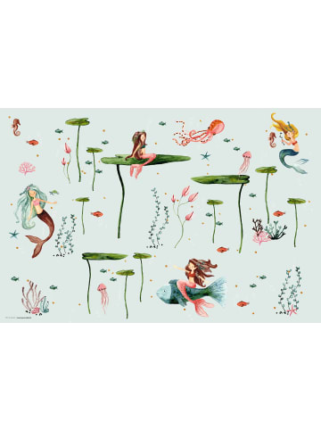 cover-your-desk.de  Schreibtischunterlage “Meerjungfrau“ in Türkis (L)60 x (B)40 cm 