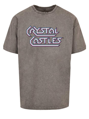 F4NT4STIC Oversize T-Shirt Atari Crystal Castles Retro Gaming in Asphalt