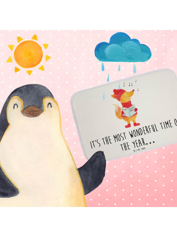 Mr. & Mrs. Panda teppich für bad Fuchs Sänger mit Spruch in Weiß