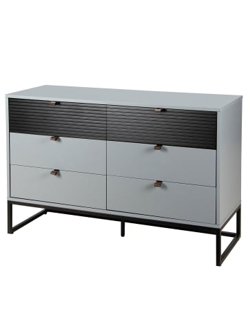 home24 Kommode KOONO 120 cm mit Schubladen in Blaugrau