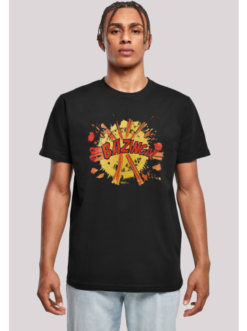 F4NT4STIC T-Shirt Big Bang Theory TV Serie Bazinga Explosion in schwarz
