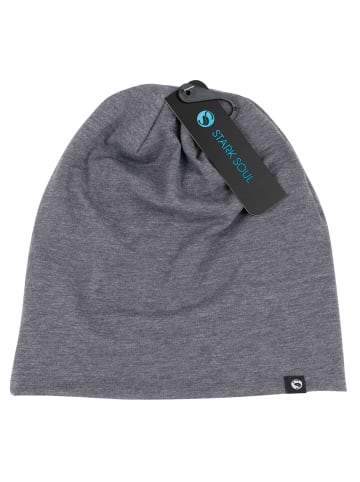 Stark Soul® Slouch Beanie Mütze Unisex in Anthrazit