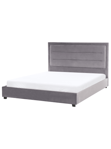 Beliani 10-tlg Wasserbett ROUEN in Grau