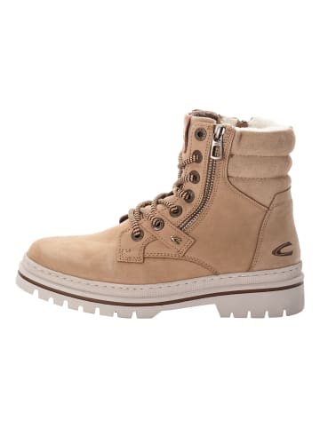 Camel Active Schnürboot mit warmem Wollfutter in Beige