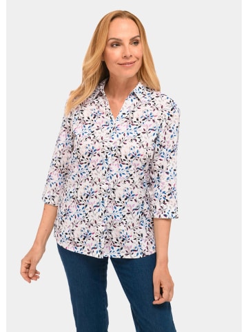 GOLDNER Druckbluse Wunderschöne Bluse mit floralem Druck in cremeweiß