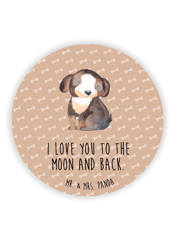 Mr. & Mrs. Panda magnet Hund Entspannen mit Spruch in Hundeglück