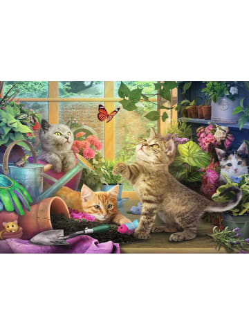 Ravensburger Ravensburger Puzzle 200 Teile Verspielte Kätzchen in bunt