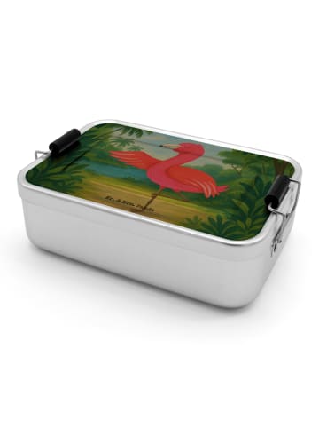 Mr. & Mrs. Panda Bento Box Flamingo Yoga Design ohne Spruch in Weiß